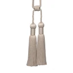 Linen Double Tassel Curtain Tieback