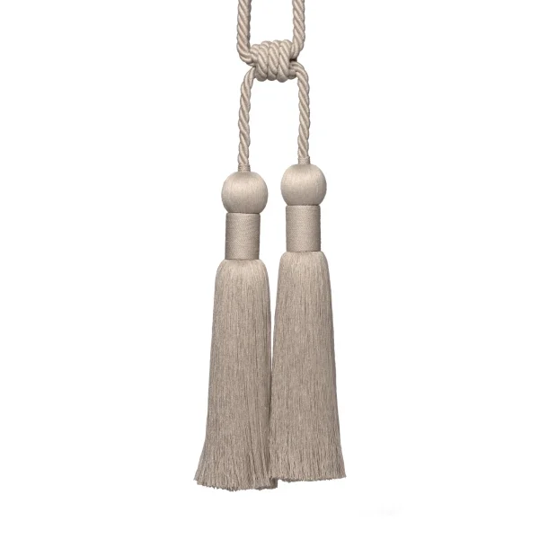 Linen Double Tassel Curtain Tieback