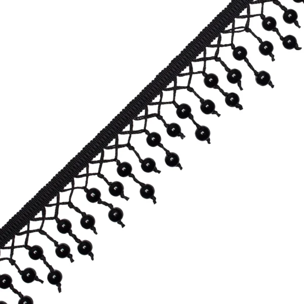 45mm Beaded Glass Layer Fringe