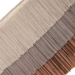 8″ Rayon Triple Layer Chainette Fringe