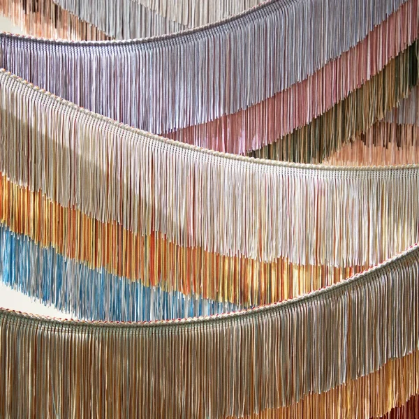 8" Rayon Triple Layer Chainette Fringe