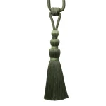 Braided Cotton Single Tassel Curtain Tieback