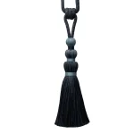 Braided Cotton Single Tassel Curtain Tieback